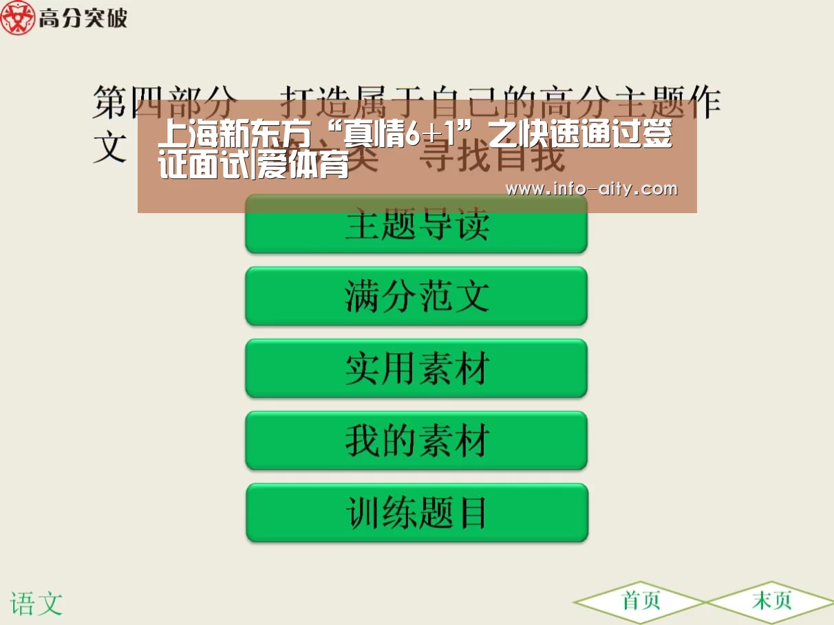 上海新东方“真情6+1”之快速通过签证面试|爱体育(图3) 爱体育